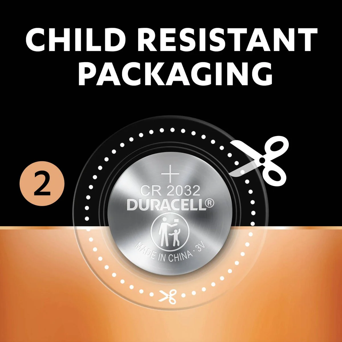 Duracell CR2032 3V Battery 4 Pack - Lithium Coin - 10 Year Shelf Life - Silver - Image 5