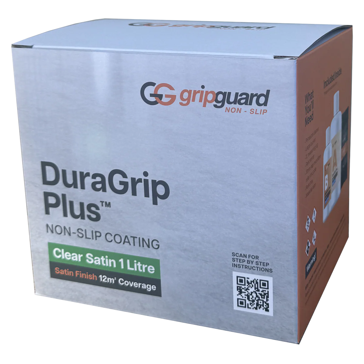 Duragrip Plus Anti Slip Floor Sealer 1L Satin Finish - Water-Based - Non-Slip