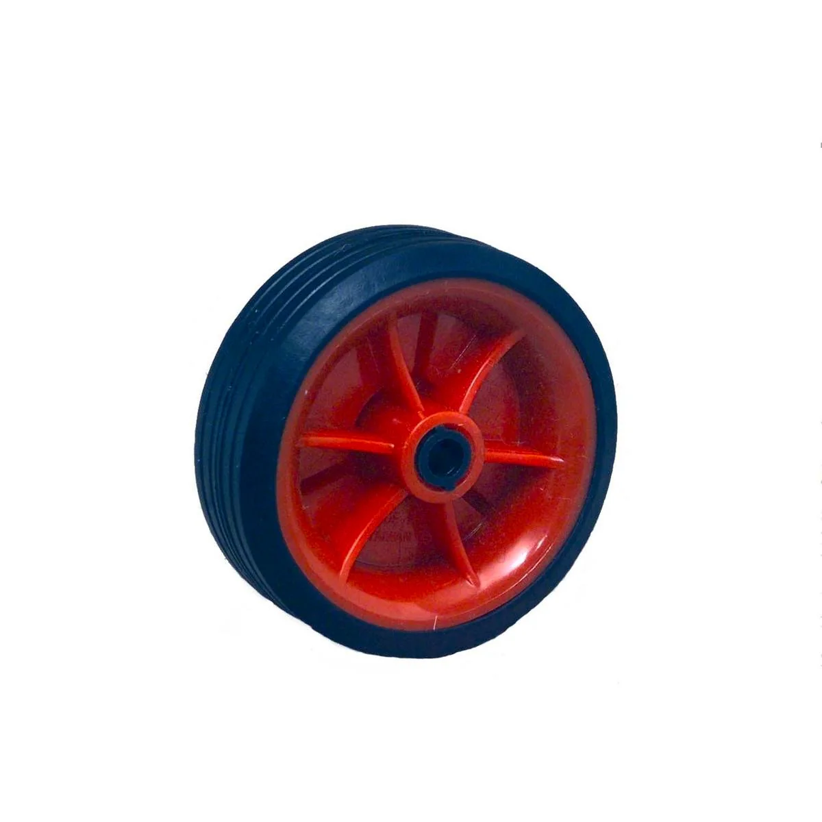 Easyroll 95mm Rubber Wheel - Plastic Centre - Solid - Puncture Proof