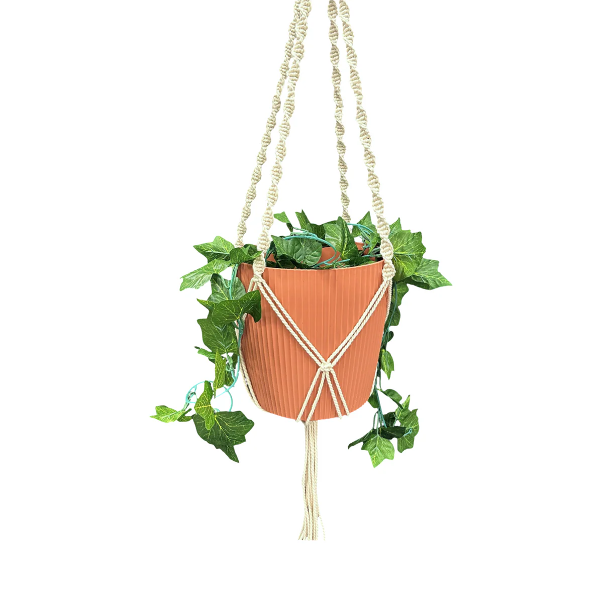 Eden Cotton Macrame Hanger - 120cm - Natural - Indoor/Outdoor Use - Image 2