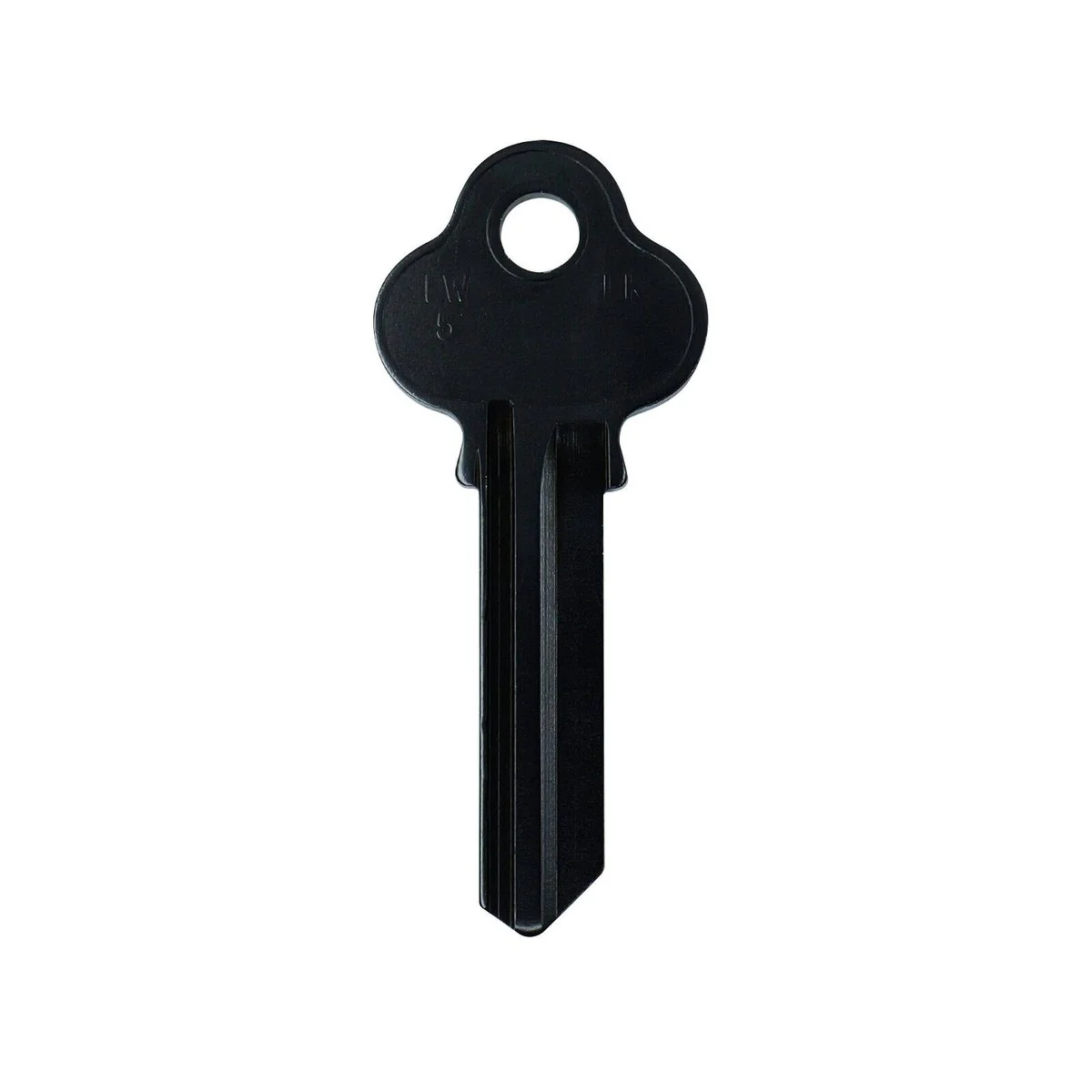 Ehi lw5 Black Blank Key - Nickel Plated Brass - 55mm x 23mm - Versatile Key - Image 2