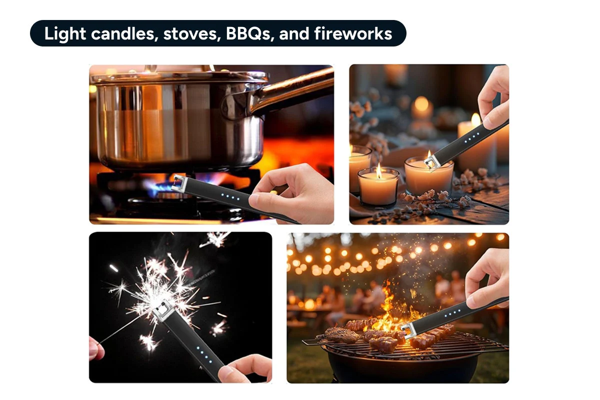 Electric Candle Lighter 2-Pack - Rechargeable Plasma Arc Ignition - Image 7