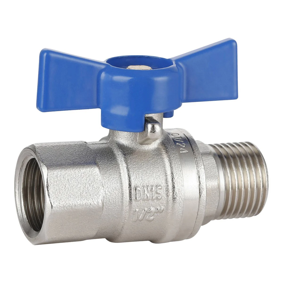 Enduraseal 15mm Male Female Butterfly Handle Water Ball Valve - Durable Water Isolation