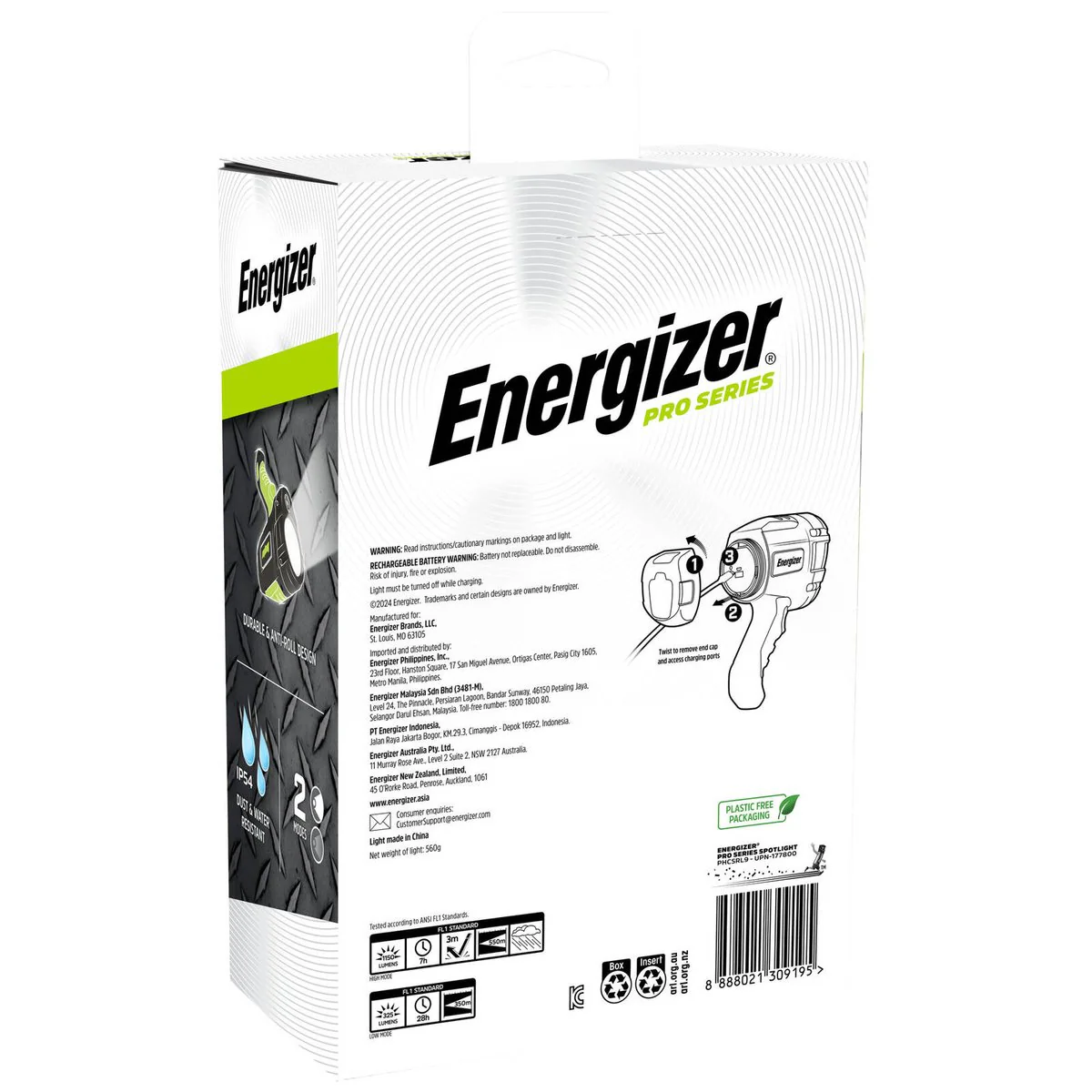 Energizer Pro Series Rechargeable LED Spotlight - 1150 Lumens - 550m Beam - Durable Waterproof Design - Image 3