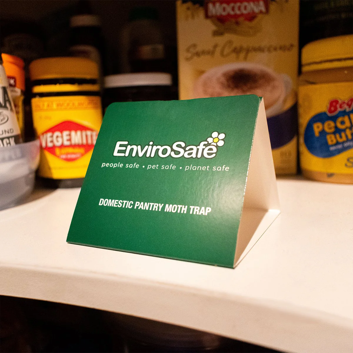 Envirosafe Pantry Moth Trap 2 Pack - 105mm x 160mm - Yellow - Detects Infestations - Image 4