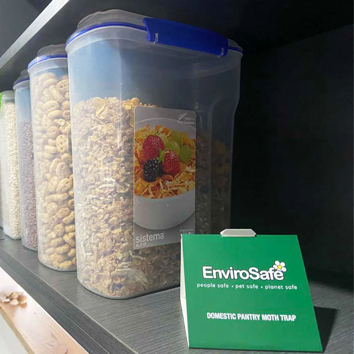 Envirosafe Pantry Moth Trap 2 Pack - 105mm x 160mm - Yellow - Detects Infestations - Image 5