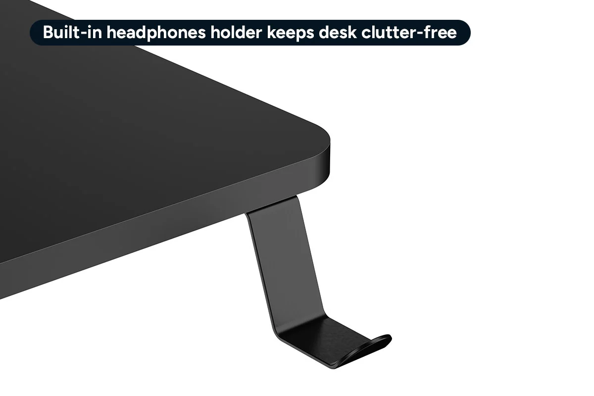 Ergolux Heavy Duty Adjustable Desk 136cm x 60cm in Black - Image 7