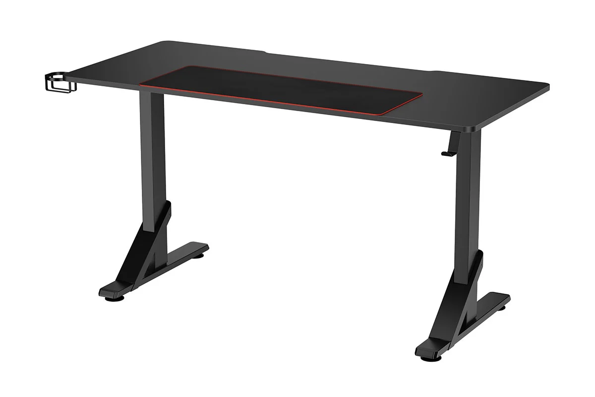 Ergolux Heavy Duty Adjustable Desk 136cm x 60cm in Black - Image 9