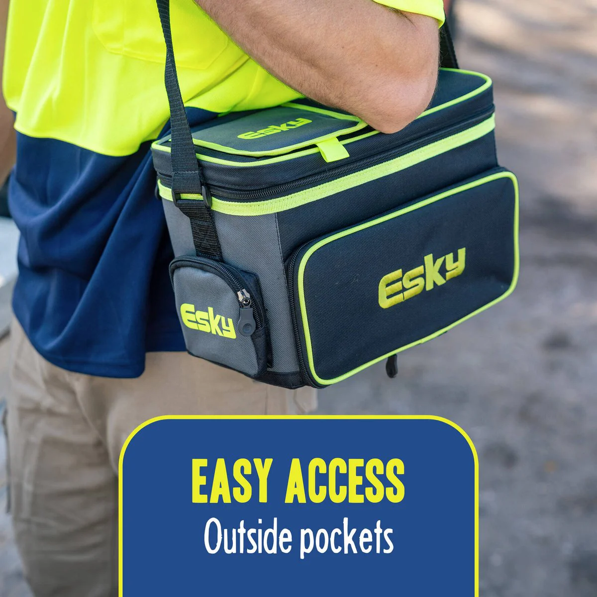 Esky 16 Can Hybrid Cooler - Hi-Vis - 334mm x 225mm x 202mm - Efficient Cooling - Image 5