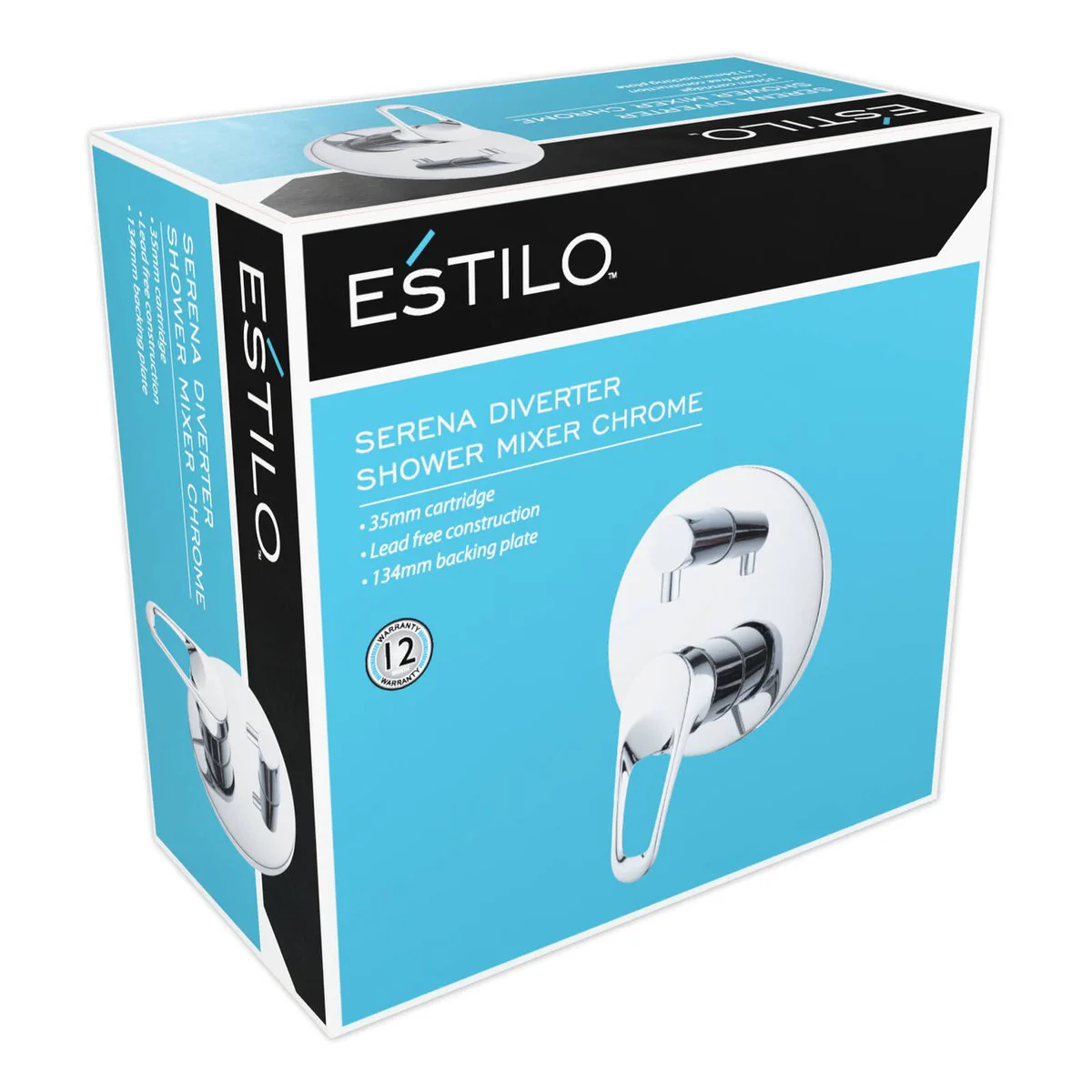 Estilo 35mm Chrome Diverter Shower Mixer - Lead-Free - Durable - Modern Design - Image 2