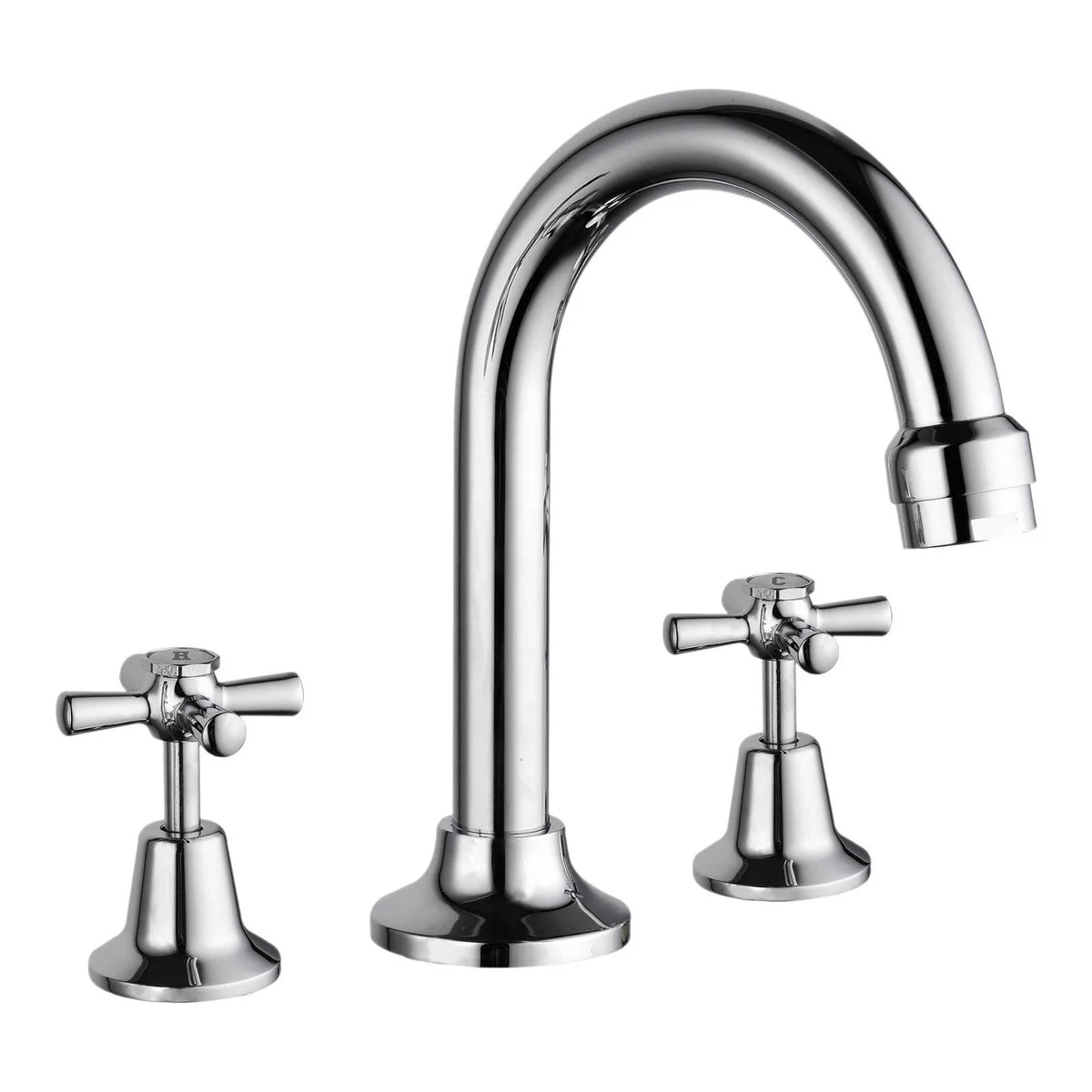 Estilo Chrome Basin Set - 4 Star - 7.5L/min - 116mm Spout Reach - Lead-Free