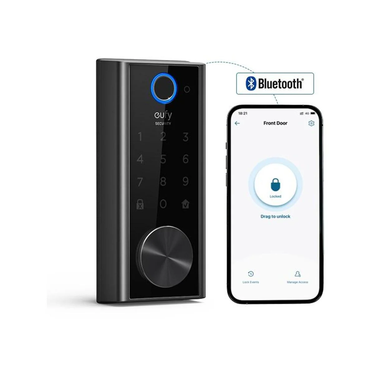 Eufy Smart Lock - 245mm x 227mm x 137.5mm - Zinc Alloy - WiFi Enabled - Image 3