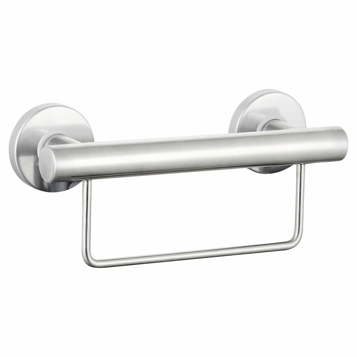 Evekare 300mm Stainless Steel Towel Rail with Grab Rail - 250kg Capacity