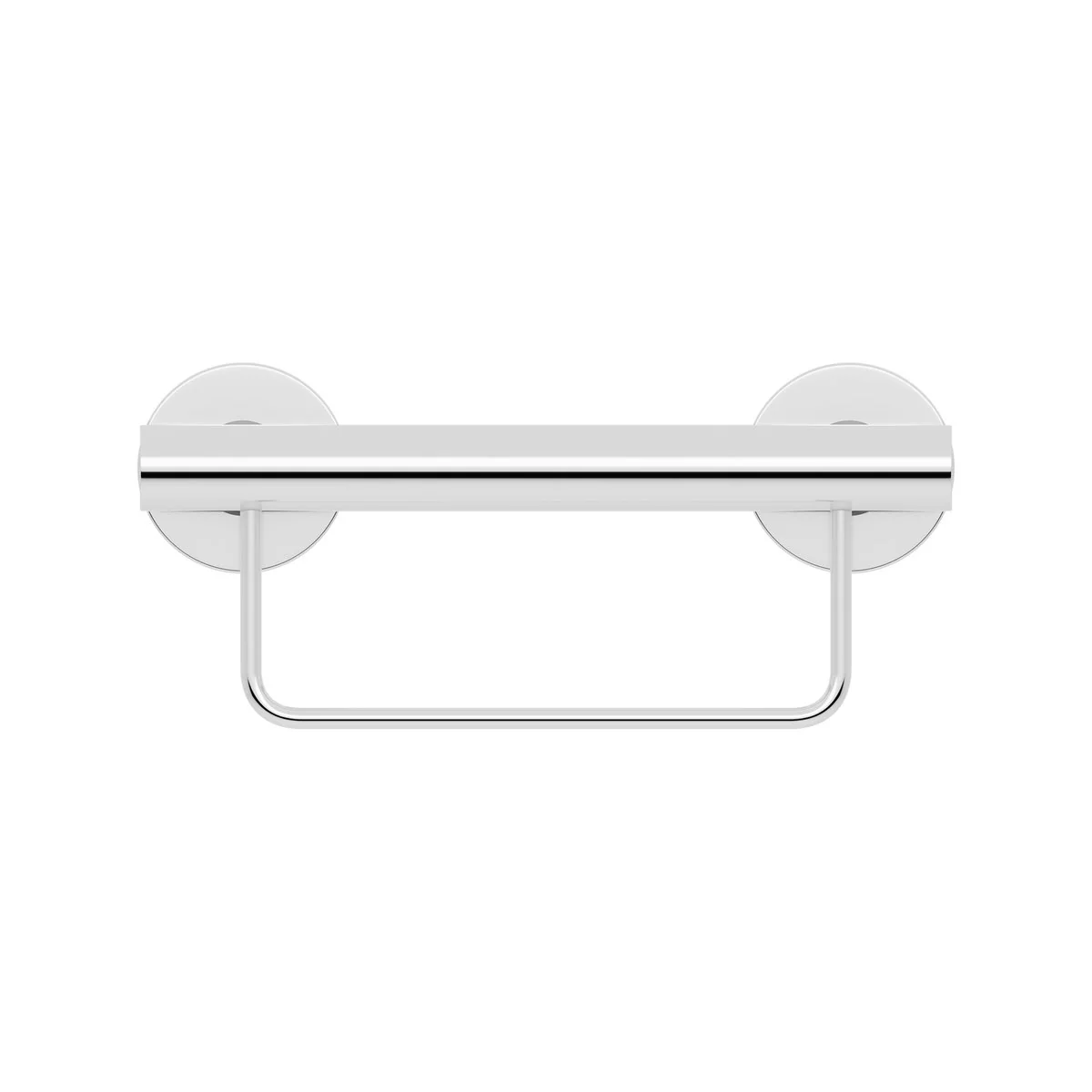 Evekare 300mm Stainless Steel Towel Rail with Grab Rail - 250kg Capacity - Image 2