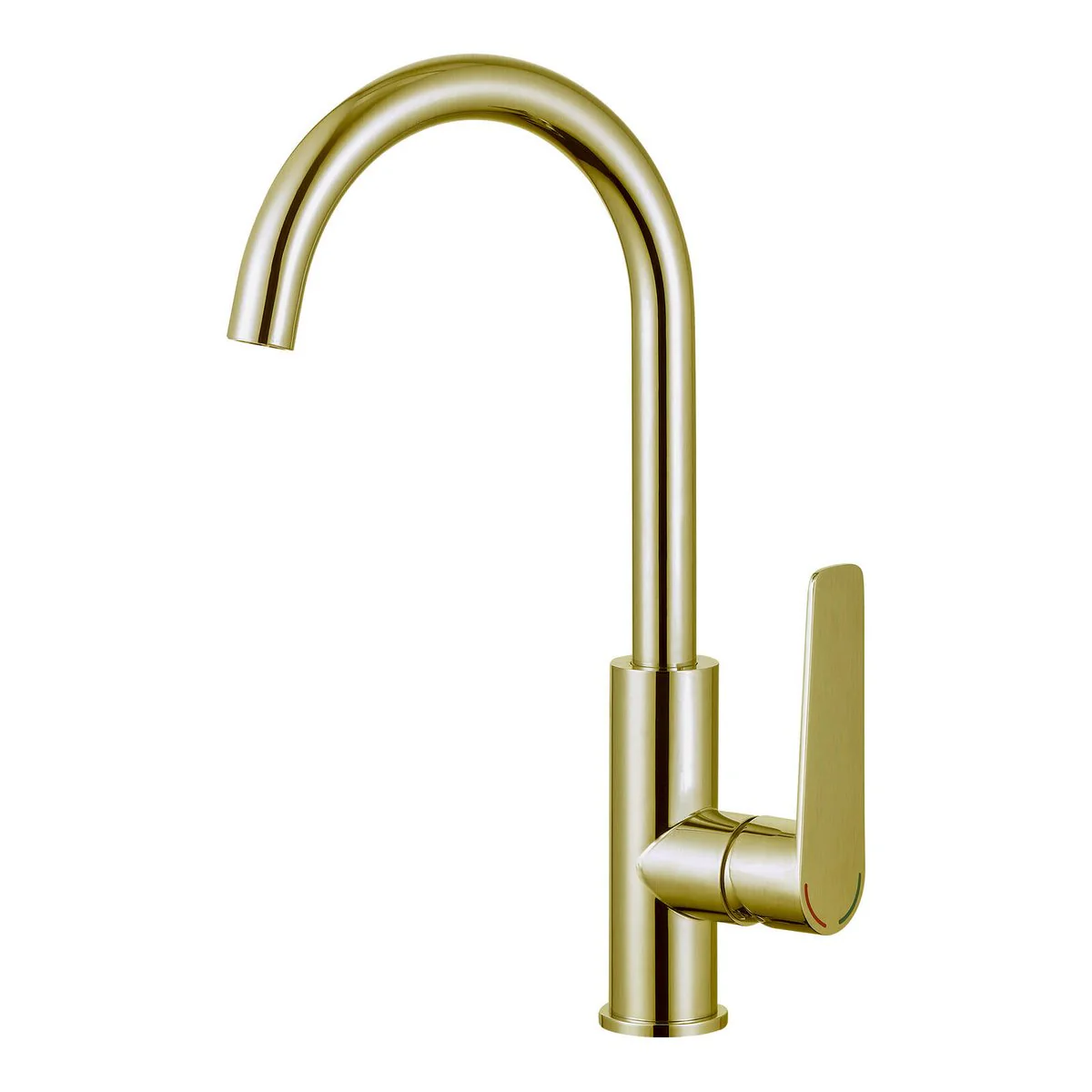 Evekare 35mm Brushed Brass Extended Lever Sink Mixer - Aged Care - Lead-Free