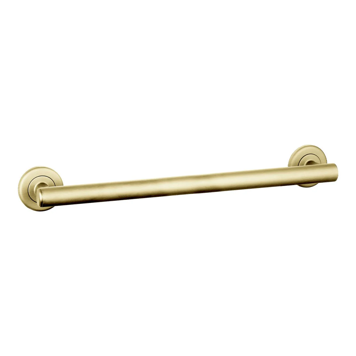 Evekare 600mm Brushed Brass Linear Grab Rail - Concealed Flange - 250kg Support