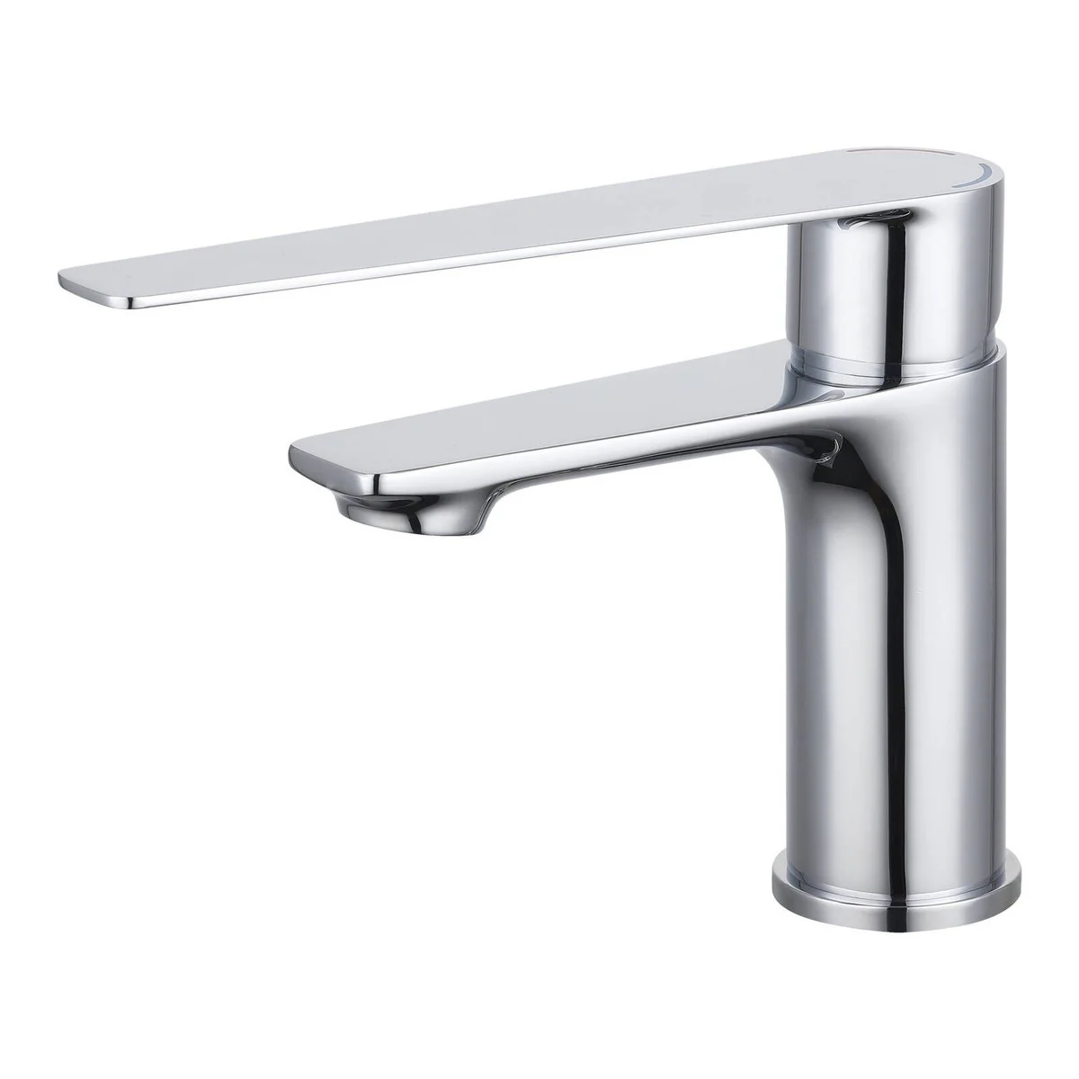 Evekare Chrome Extended Lever Basin Mixer - 180mm x 180mm x 75mm - Accessible Design