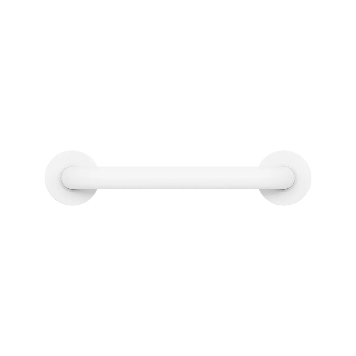 Evekare 300mm White Concealed Flange Grab Rail - 250kg Capacity - 304 Stainless Steel - Image 4