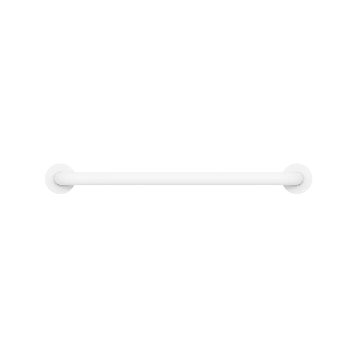Evekare 600mm White Concealed Flange Grab Rail - 250kg Capacity - 304 Stainless Steel - Image 4