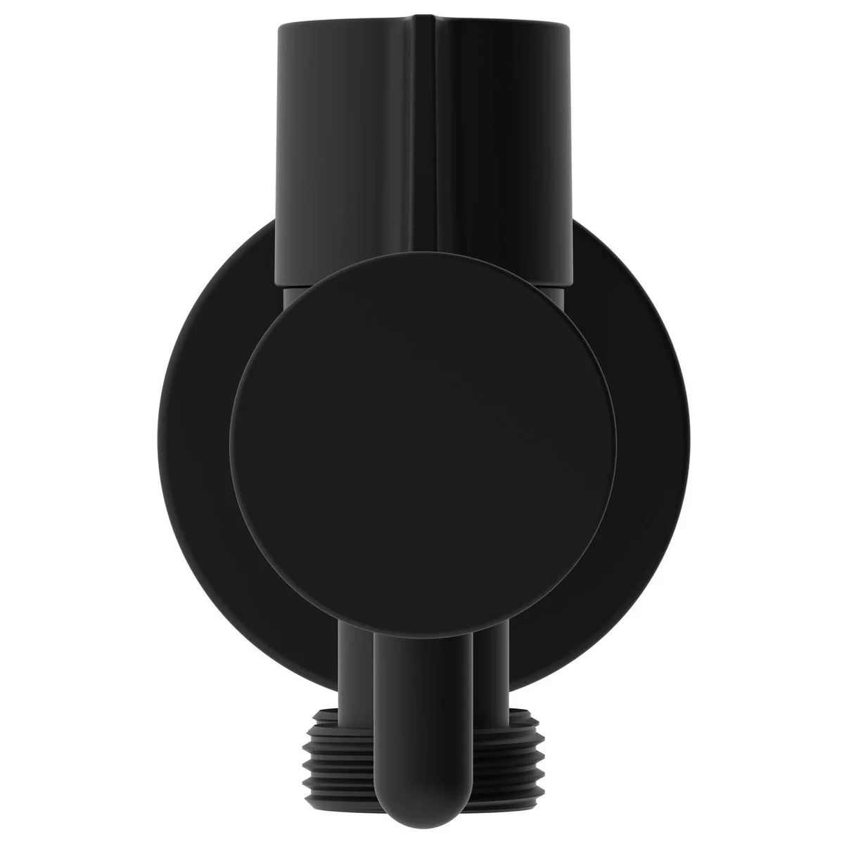 Evekare Matte Black Dual Hand Spray Holder & Shut Off Valve - 138mm x 76mm x 43mm - Aged Care & Independent Living - Image 2