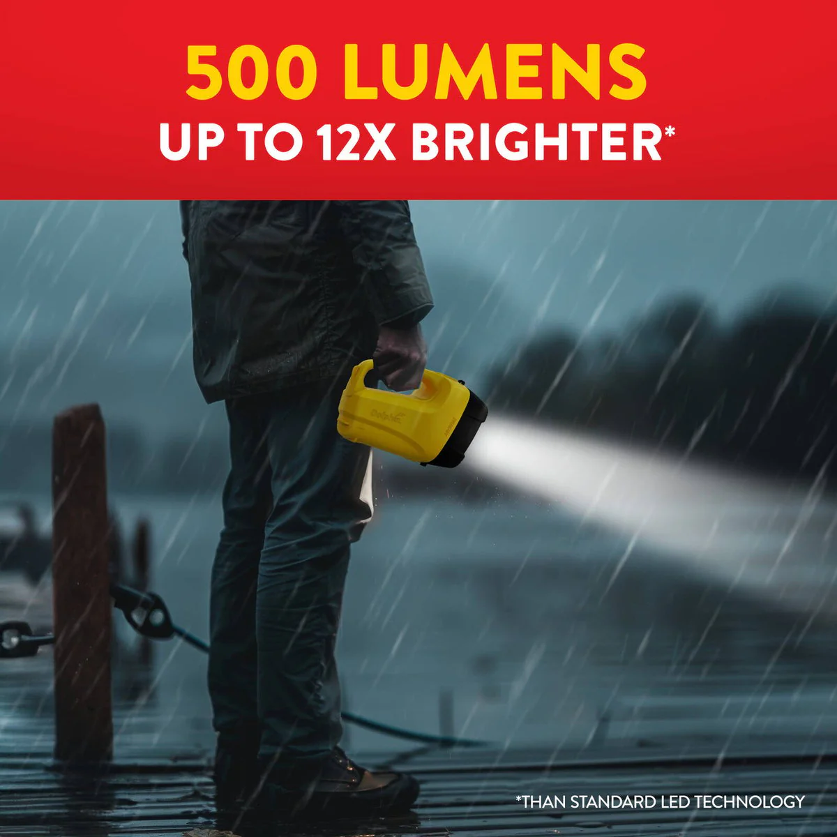 Eveready Dolphin Hybrid Rechargeable Floating LED Lantern 500 Lumen - Waterproof - Durable - 340m Beam Distance - Image 5