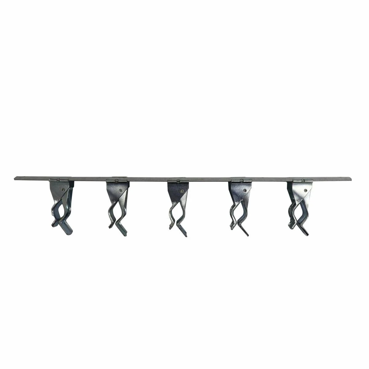 Everhang 425mm 5 Sliding Bars Broom Holder - Silver - Steel