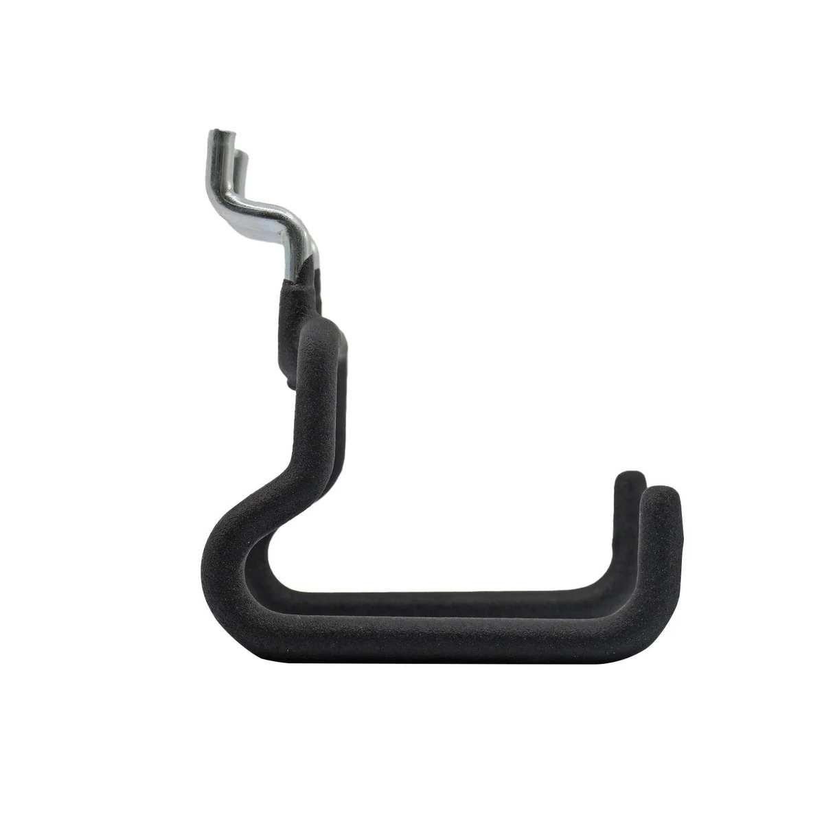 Everhang Neoprene Coated Pegboard Tool Holder 4 Pack - 50mm x 55mm x 65mm - Black - Easy Installation, Stable Design - Image 3