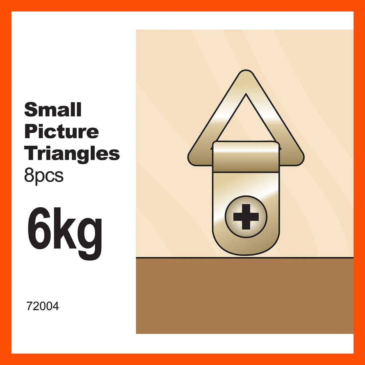 Everhang Picture Hanging D-Ring - 21mm x 12mm - Brass Plated - 8 Pack - Image 3