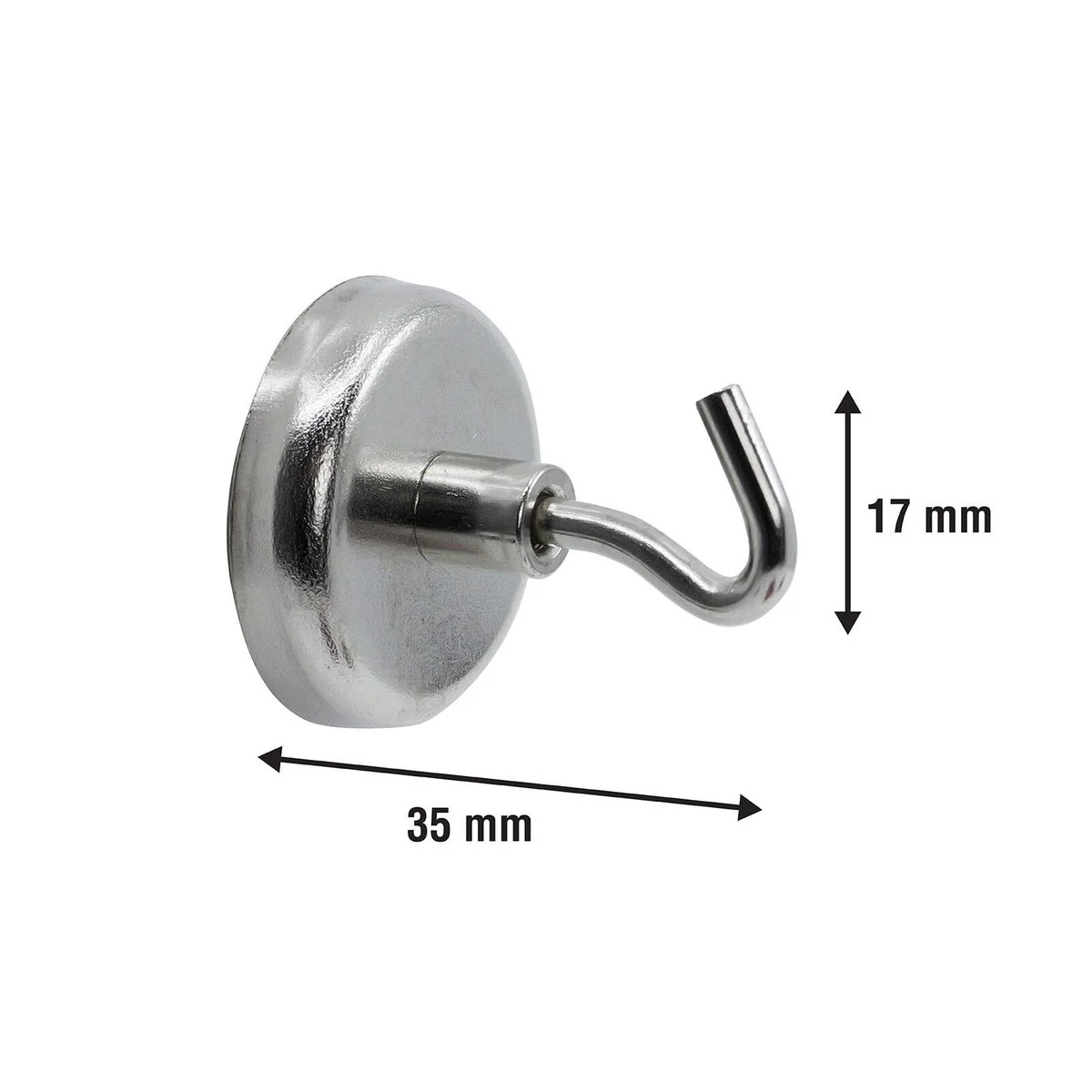 Everhang Silver Magnetic Hook 4 Pack - 35mm - Versatile Hanging Solution - Image 3
