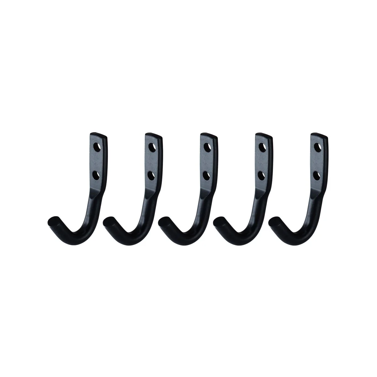 Everhang Small Black J Bolt Hook Pack of 5 - 69mm x 41mm - Durable Storage Solution - Image 3
