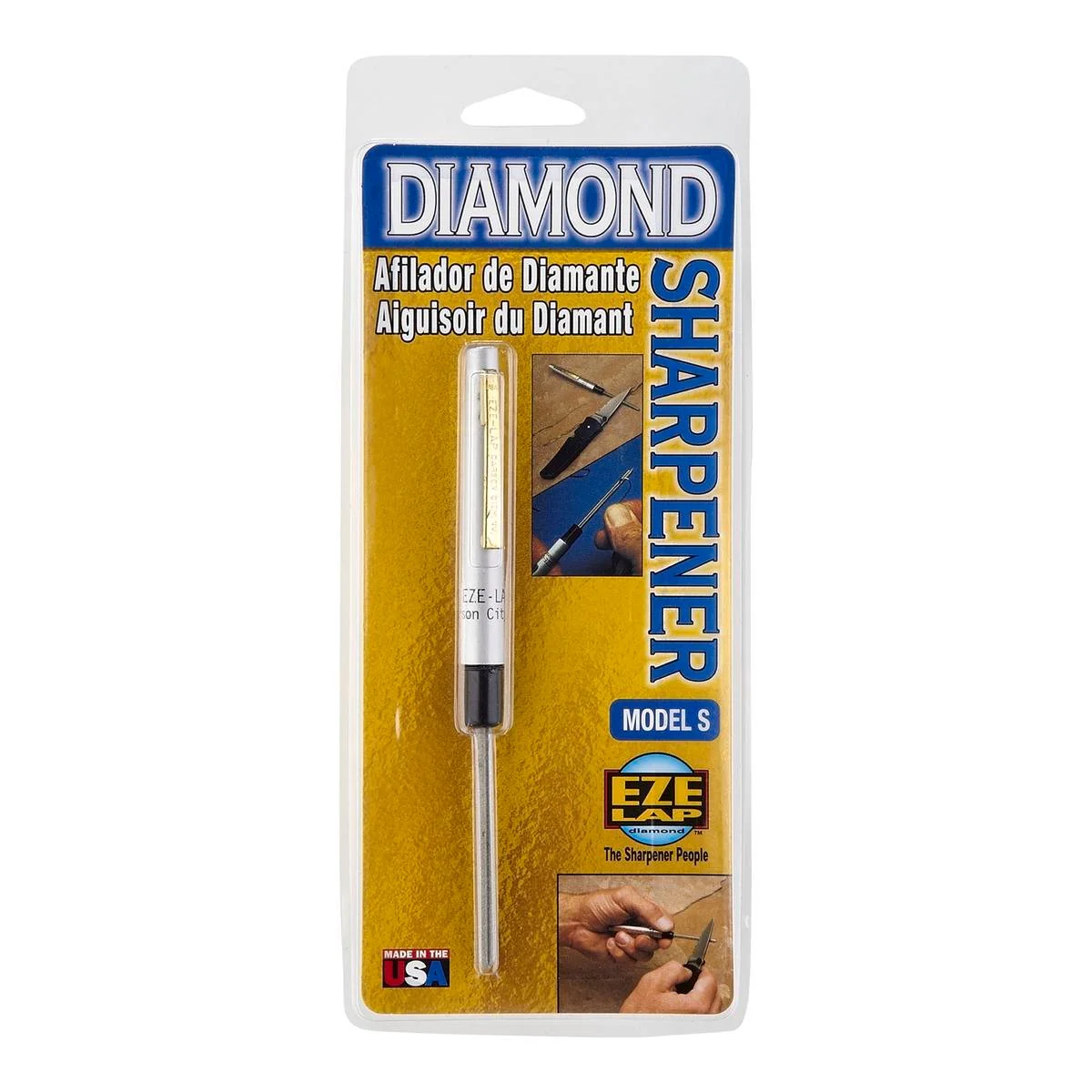 EZE-LAP Diamond Pen Type Sharpener - 600-Grit - Steel - Compact Design