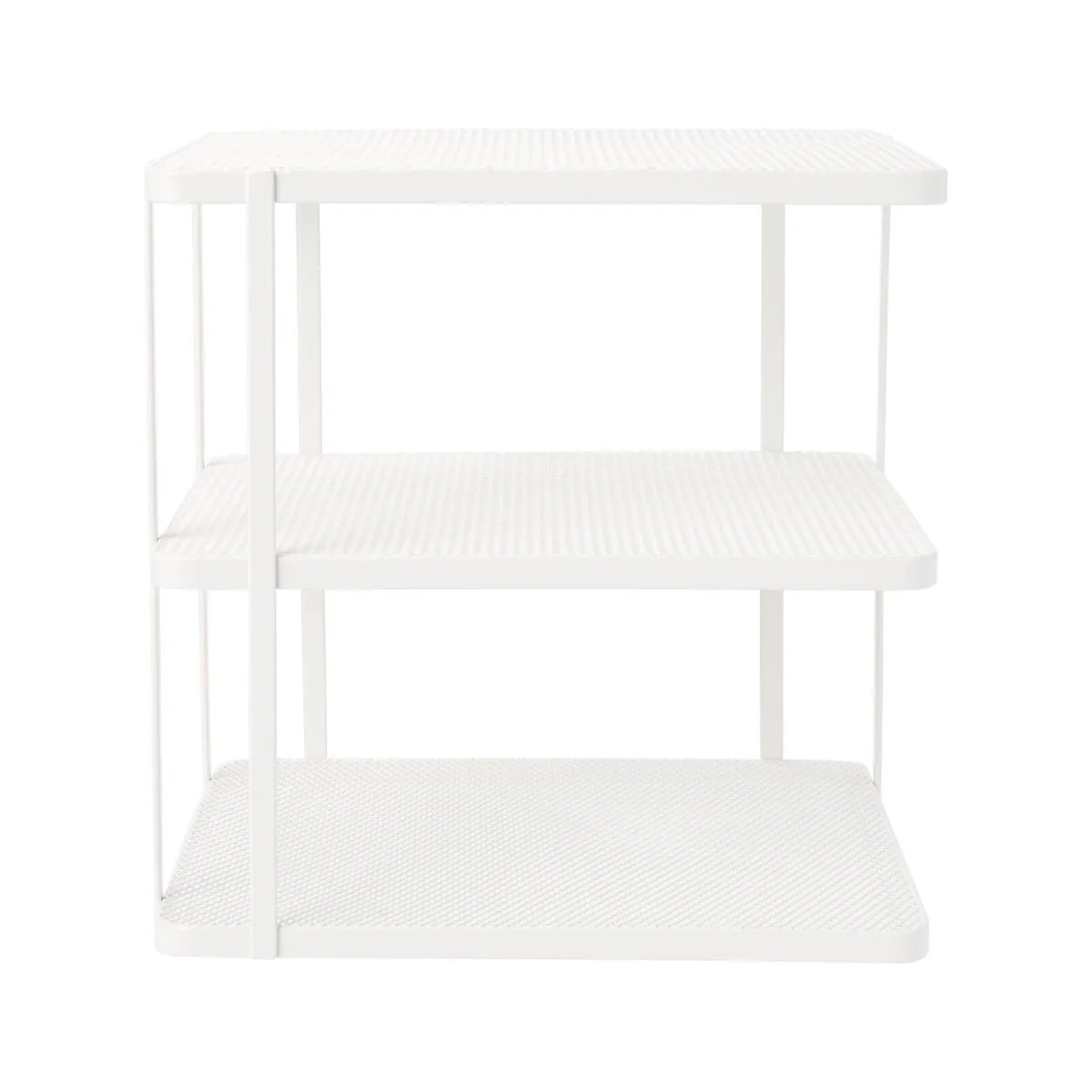 Ezystorage 3 Tier Corner Shelf - 250mm - White - Space-efficient Storage - Image 2