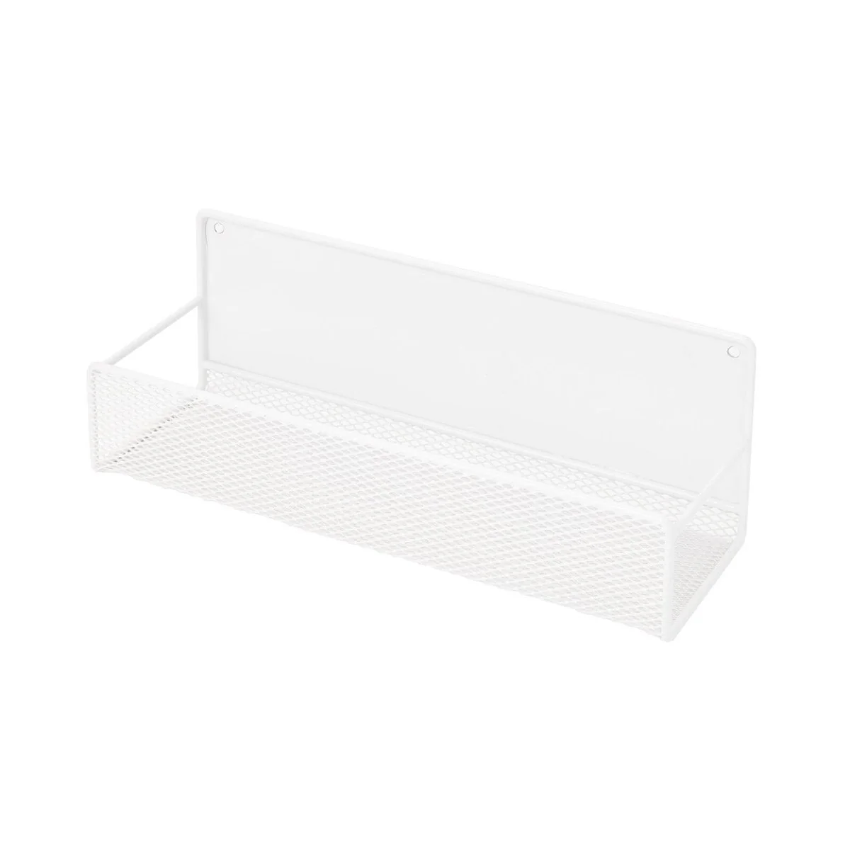 EzyStorage Large Door Mount Wire Rack - 300mm x 101mm x 102mm - White - Organise Jars, Herbs, Spices