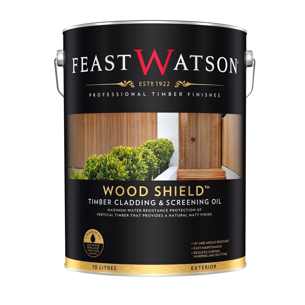 Feast Watson Wood Shield - 10L - Oil Based - UV Resistant - Mould Resistant