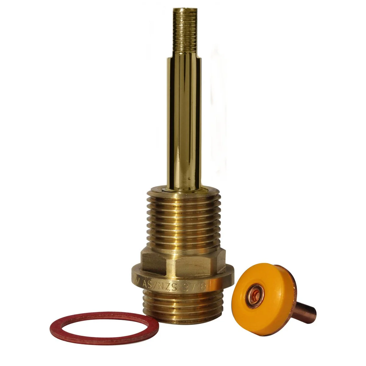 Fix a Tap 85mm Gold Easy Turn Wall Spindle - Drip-Free Seal - Lead-Free Brass