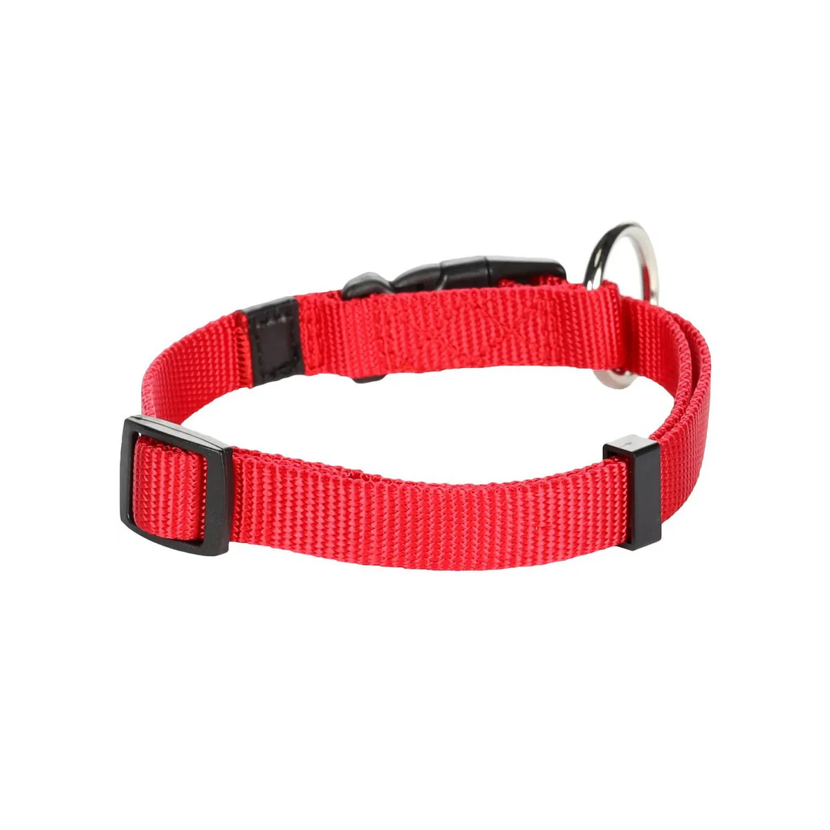 Flamingo Small Red Ziggi Dog Collar - Adjustable Nylon - 30-45CM - Durable - Image 2