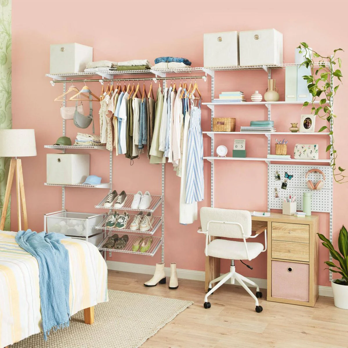 Flexi Storage Clever Cube Insert 330 x 330 x 370mm - Blush Pink - Versatile Storage Solution - Image 5