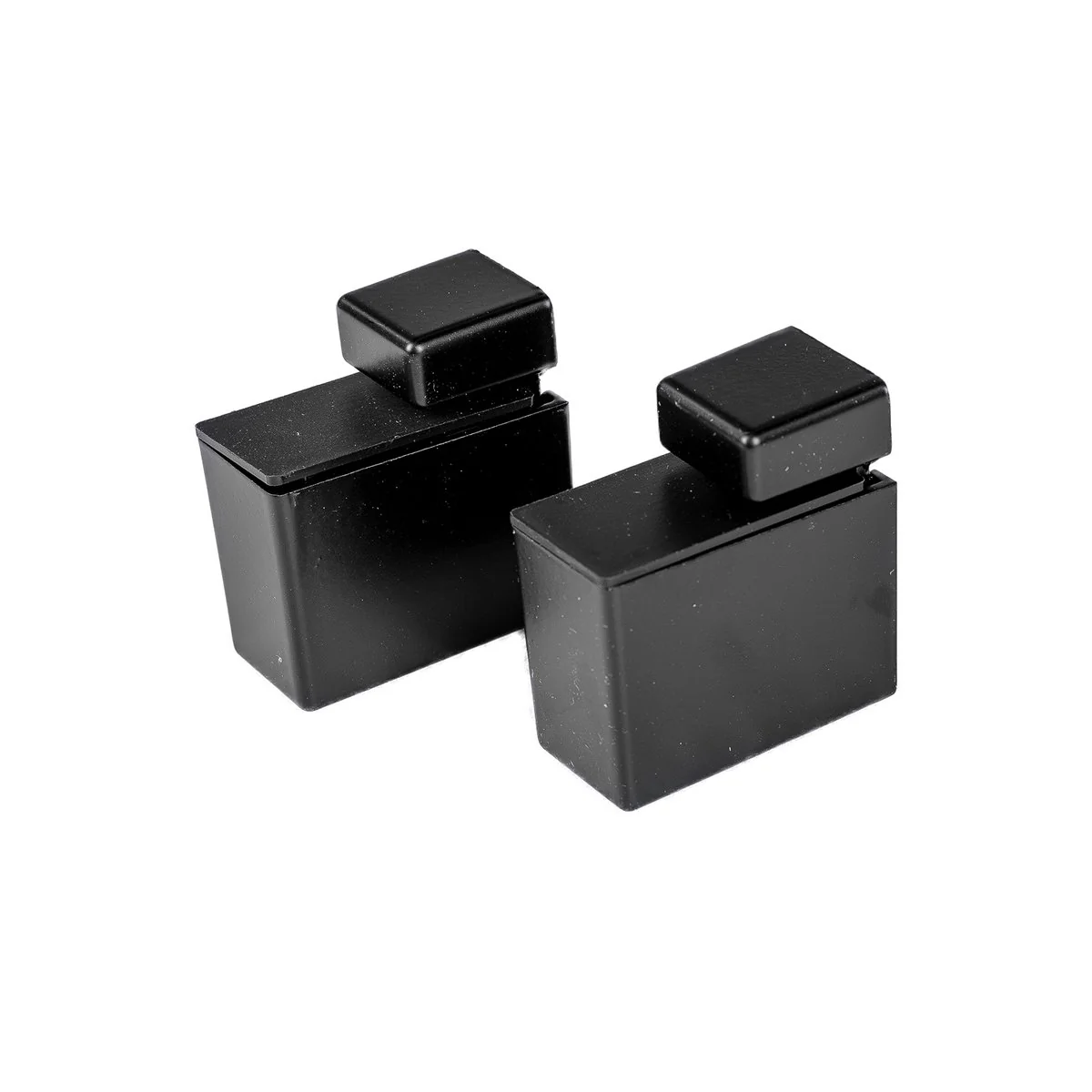 Flexi Storage Decorative Shelving Shelf Clip 2 Pack 24mm x 48mm Black