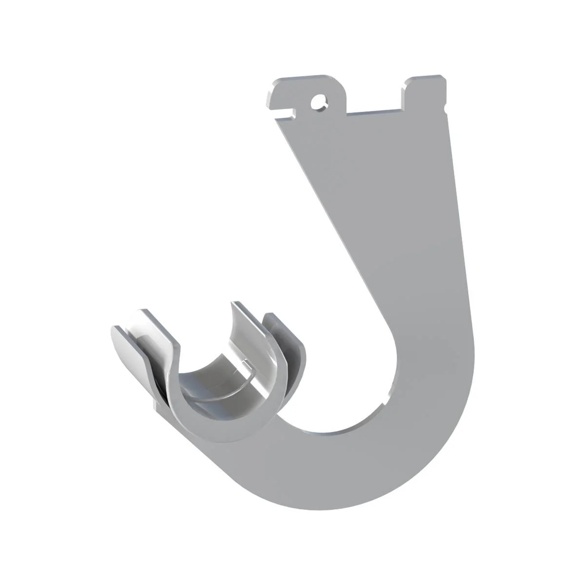 Flexi Storage White Hanging Rod Bracket 2 Pack Steel Easy Install
