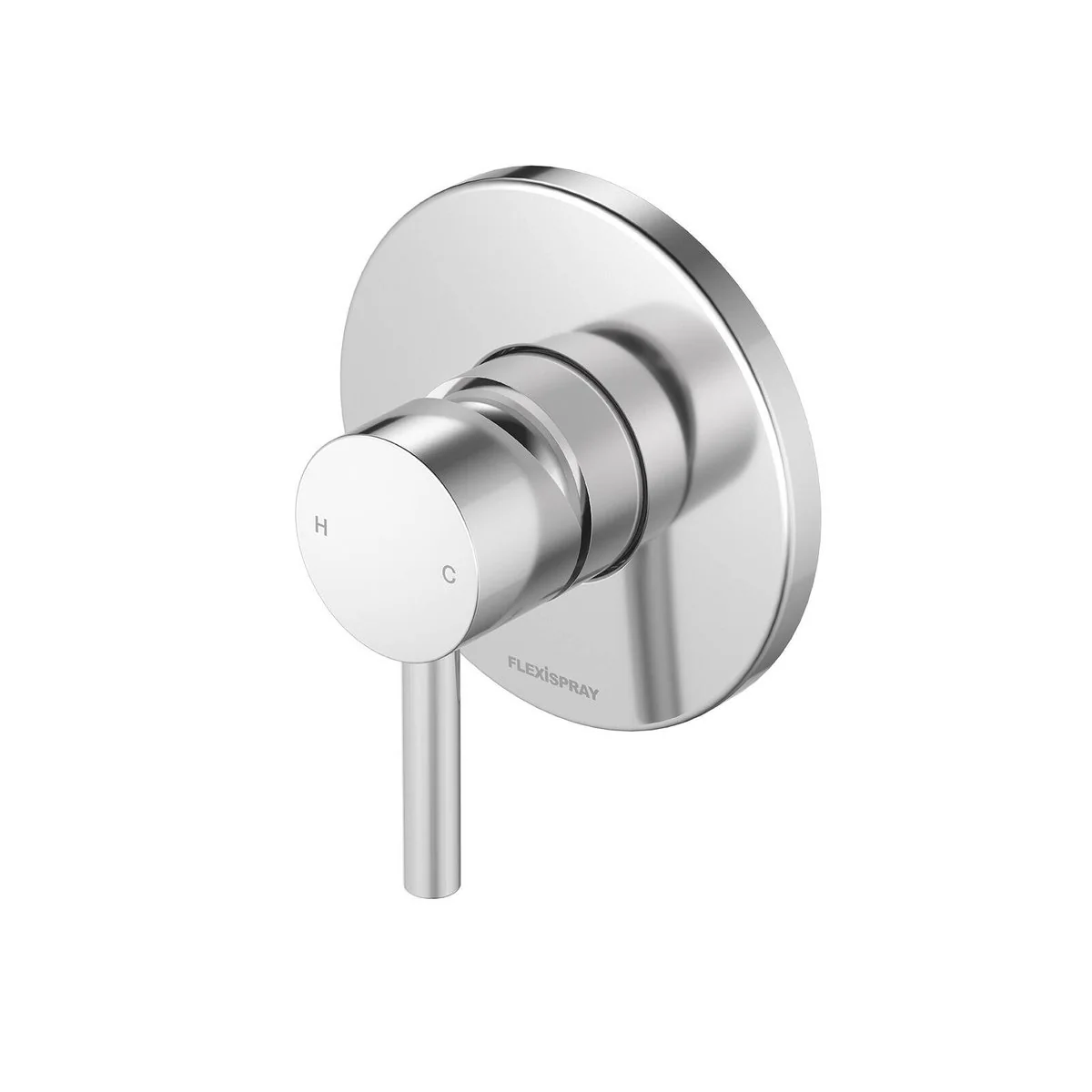Flexipsray Chrome Splash Bath Shower Mixer - 110mm x 125mm x 115mm - Chrome Finish