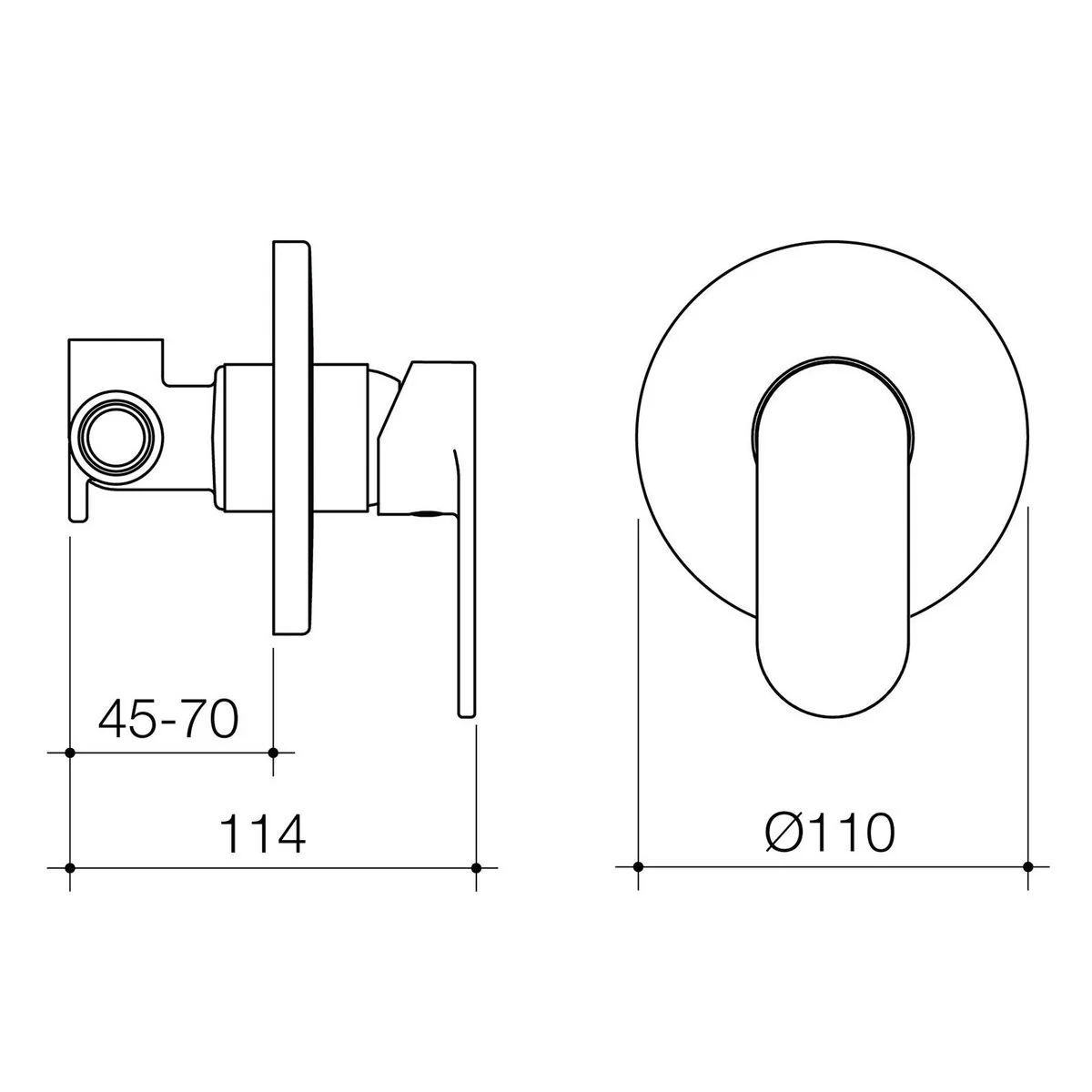 Flexispray Havana Chrome Bath Shower Mixer - 180mm x 60mm x 120mm - Chrome Finish - Durable Ceramic Cartridge - Image 2