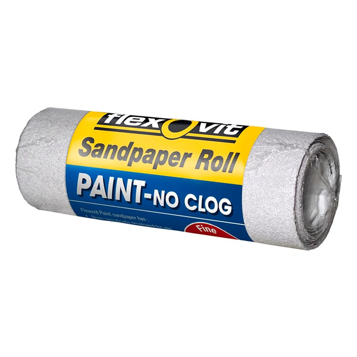 Flexovit 120 Grit Sandpaper Roll - 115mm x 1m - Paper - Fast Cutting