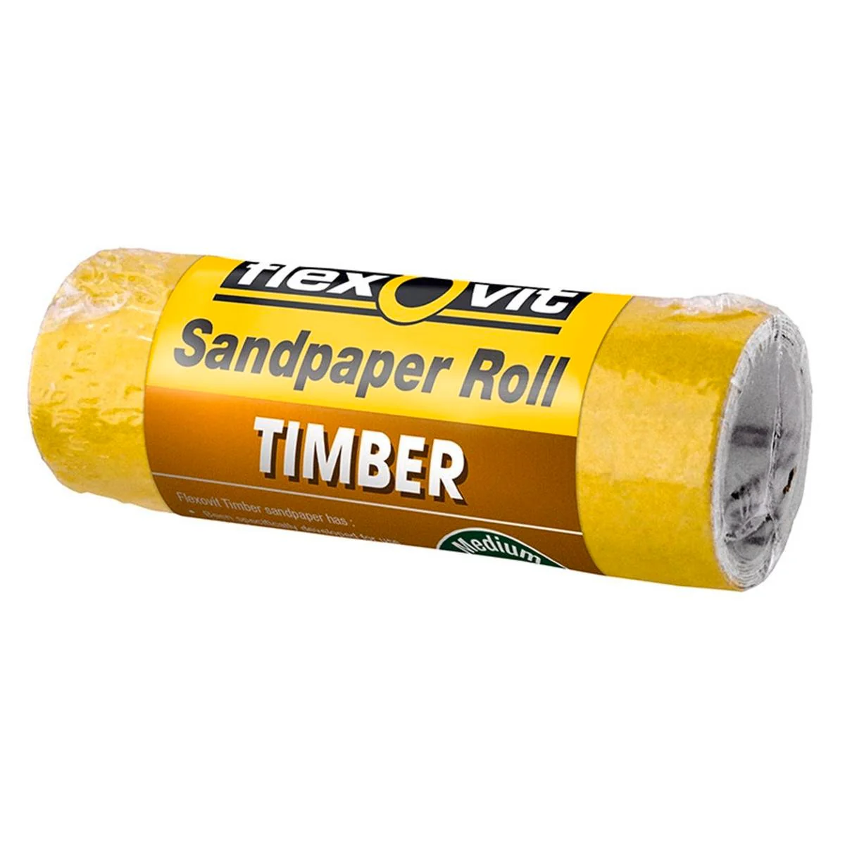 Flexovit 60 Grit Sandpaper Roll 115mm x 1m Paper Aluminium Oxide