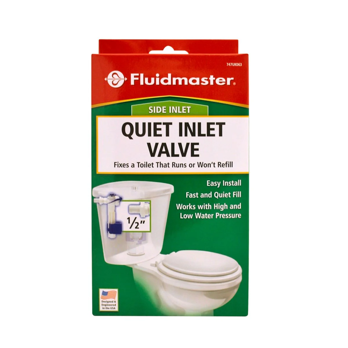 Fluidmaster Side Entry Inlet Valve - 1/2" - Plastic - Quiet Fill - Image 2