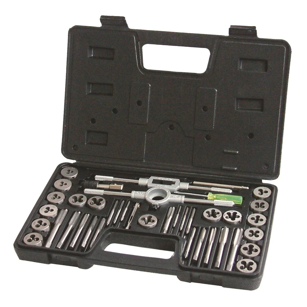 Frost Metric Tap and Die Set - M2 to M12 - Steel - 40 Piece