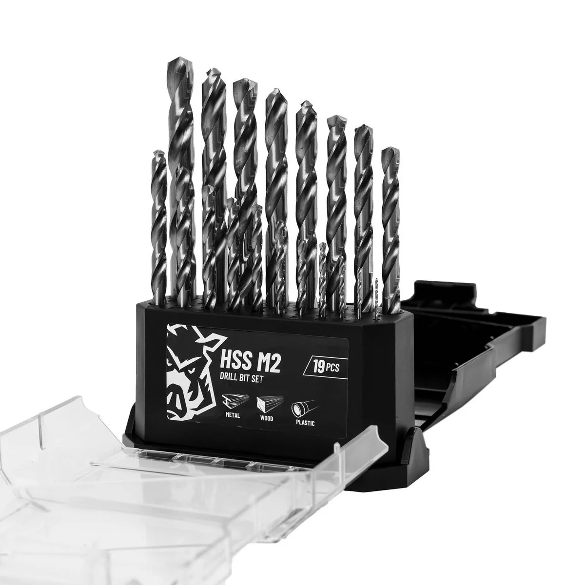Full Boar 19 Piece HSS M2 Drill Bit Set - 135-Degree Split Point - Durable - Image 2