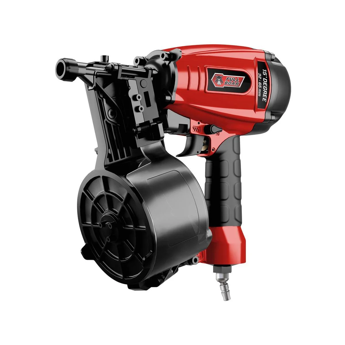 Full Boar Air Coil Nail Gun - 65mm - 200-300 Nail Capacity - Depth Adjustment