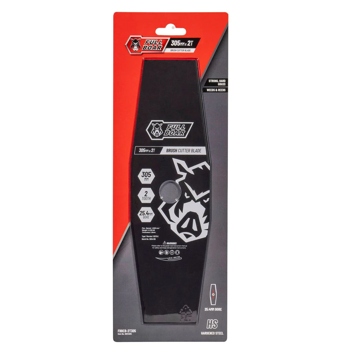 Full Boar Brush Cutter Blade - 305mm x 2T - Hardened Steel - Durable Cutting - Image 2