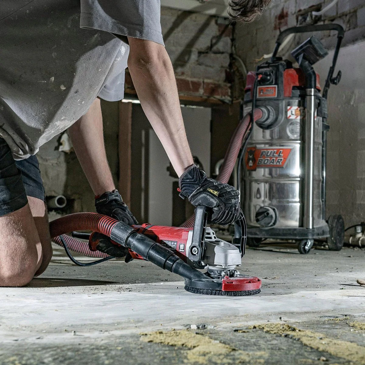Full Boar 1500W Concrete Grinder 125mm - Variable Speed - FBCG-14125 - Image 5