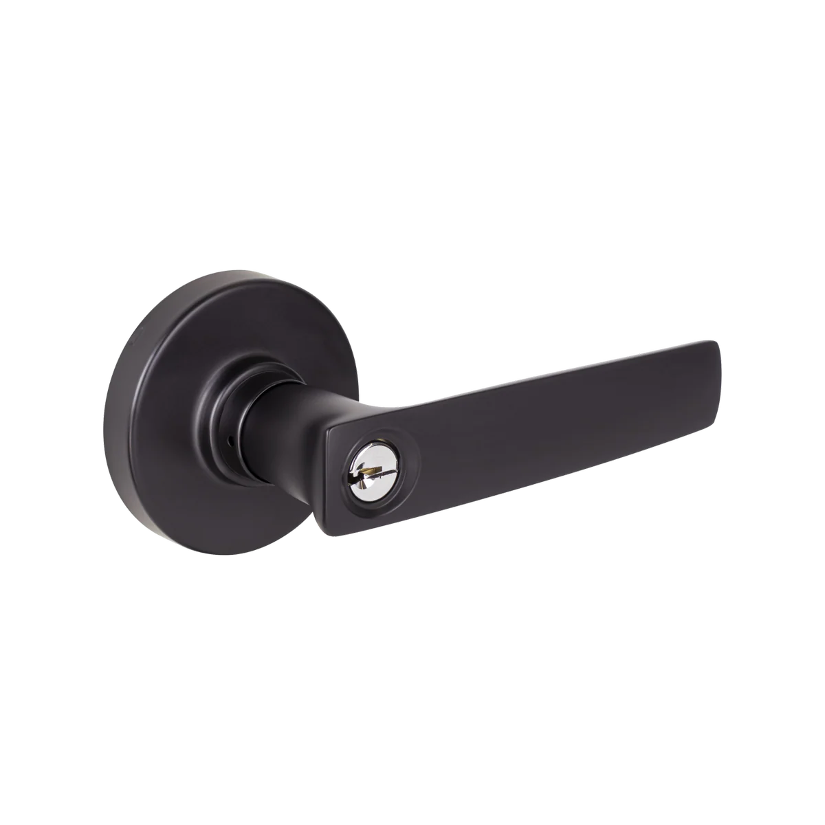 Gainsborough Neue Aurora Entrance Lever Set - Matt Black - 145mm x 67mm - Dual Function